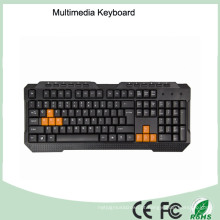 Classifique um teclado com fio multimídia à prova d&#39;água de qualidade